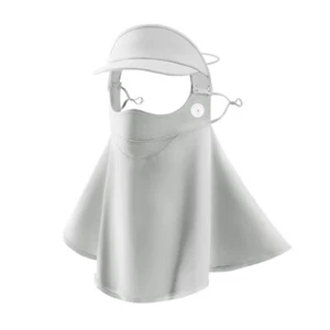 Women's UPF50+ Balaclava Neck Gaiter with Small Brim - Sun Protection Face Mask - Picture 1 of 14