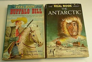 The Real Book about Buffalo Bill The Antarctic Dust Jackets Hard Cover EUC WBC - Imagen 1 de 10