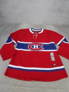 Adidas Montreal Canadiens Jersey Mens 46 Climalite Red NEW - Picture 1 of 9