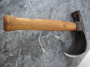 Antigua Marca Antigua Firmada Hacha Madera Azada Martillos Herramienta Fabricación Barcos Carpintería - Imagen 1 de 19