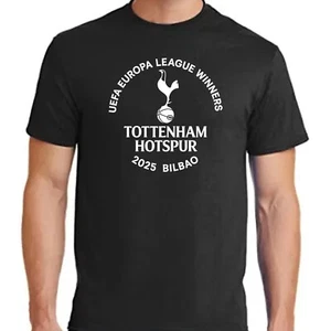 Tottenham Hotspur Winners Football League T-Shirt Spurs Final Bilbao Cup Tee - Picture 1 of 10