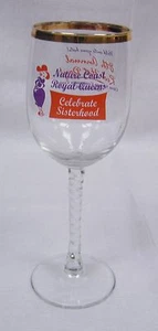 Nature Coast Royal Queens Celebrate Sisterhood 8th Annual Red Hat Day Wine Glass - Picture 1 of 2