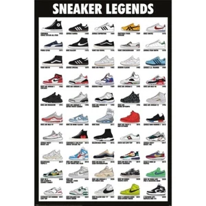Poster SNEAKER LEGENDS - 50 Turnschuhe  61x91,5cm NEU 59687 - Imagen 1 de 1