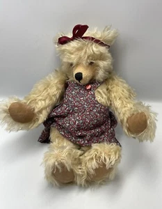 Oso artista Grace Bruin Bear de Stella Bolland # 1 de 1 único mohair 30 cm - Imagen 1 de 18