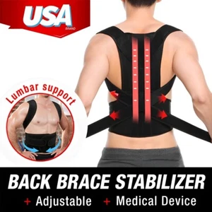 Corrector de Postura Espalda Hombro Soporte Ortopédico Correcto Brace Cinturón Hombres Mujeres - Imagen 1 de 15