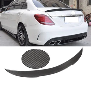 Alerón trasero de fibra de carbono para Mercedes Benz W205 C200 C43 C63 15+ - Imagen 1 de 12