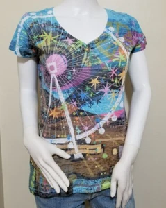 Highroller Womens Size Small Short Sleeve Farris Wheel Top - Picture 1 of 4