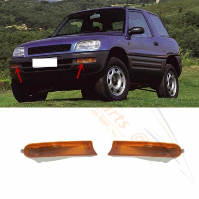 Replace For Toyota RAV4 1995-1997 Front Bumper Fog Light Lamp Housing LH+RH- - Изображение 1 из 4