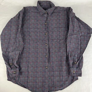 Patagonia Organic Cotton Fjord Flannel Long Sleeved Shirt Womens Small S Plaid - Picture 1 of 8