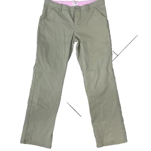 Lot of 2 Cat Jack Pants Girls Youth Chino Denim Khaki Adjustable Uniform Size 16 - Picture 1 of 15