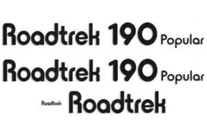 Roadtrek 190 Popular Decals Stickers Emblem RV Trailer Set kit of 4 Black - Picture 1 of 1