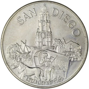1969 San Diego 200th Anniversary Silver Medal - Picture 1 of 2