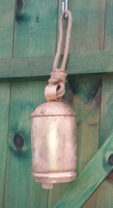 Large Rustic Bell on Rope - Picture 1 of 1