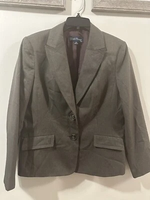 Evan Picone  Suit Pants/ Jacket Pinstriped Jacket 14P, Pants 12P  2 Pieces - Image 1 of 4