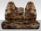 Fits Ford F 150 40-60 Top W Molded Headrest &Solid Bench  Bottom Camouflage