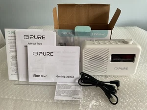 Pure Elan One2 DAB+/FM/BT Radio - White - OPENED | NEW - Picture 1 of 20