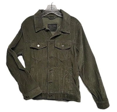 Chaqueta de camionero de pana Abercrombie And Fitch. Green Med RN75654 Foto 1 de 4