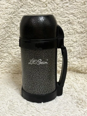 Stainless Steel  LL Bean Thermos with Handle & Cup, Black - Image 1 of 4