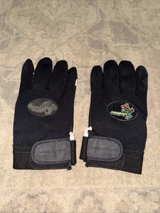 Akona Neoprene Blend Gloves with Strap Mens Medium Scuba Black See Photos - Picture 1 of 3