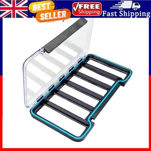 Fly Box Waterproof Fly Fishing Box Magnetic Dry Flies Case for Fishing(6 Grids) - Picture 1 of 8