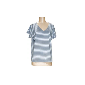 J.JILL Blue Striped Cotton Blouse - Women's M - Picture 1 of 4