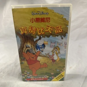 Disney Chinese Language VHS Winnie Pooh Purple VHS Tape Birds Of A Feather G4 - Picture 1 of 15