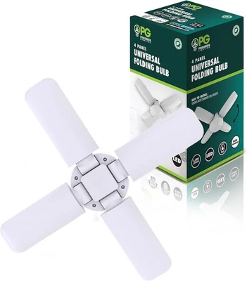 Pinegreen Lighting LED Light Bulb 350W Equivalent 4-Panel Foldable E26 - Image 1 of 4