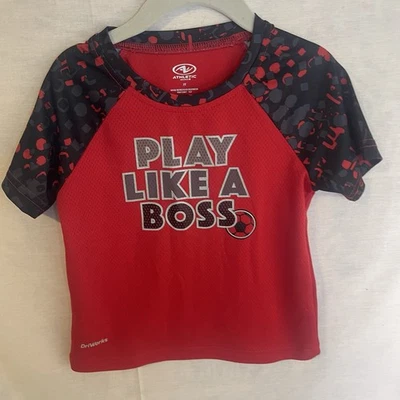 Athletic Works Todddler Shirt 3T Red/Black Play Like a Boss - Image 1 of 4