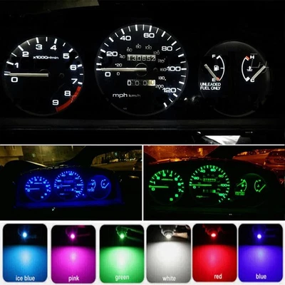 Gauge Cluster Light Bulbs + Climate Control LED Kit For 1992-1995 Honda Civic EG - Image 1 of 4