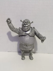 Shrek RARE Sir Shrek the Ogre silver action figure 2006 Toys Kids Collector Toy - Picture 1 of 5