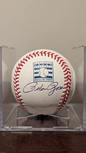 Pete Rose Autographed Signed Under The Logo Hall Of Fame HOF Logo Baseball JSA - Picture 1 of 6