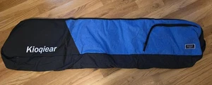 Profi Skitasche 65" gepolstert verstärkt Reisetasche für bis zu 165 cm blau schwarz - Bild 1 von 4