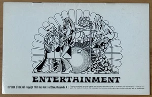 Harry Volk Clip Book Of Line Art ENTERTAINMENT #187 (1969) WERBEZEITUNG - Bild 1 von 15