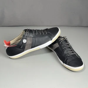 Plae Mulberry Schwarz Leder Freizeit Sneaker Herren 10 EU 43 Low Top Minimalistisch - Bild 1 von 24