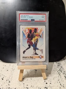 1991 Skybox Michael Jordan vs Magic PSA 9 MINT #333 Chicago Bulls LA Lakers - Picture 1 of 2