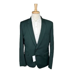Traje de hombre Paul Smith Forest verde lana mohair talla 44R pantalón 34x32 nuevo con etiquetas - Imagen 1 de 11