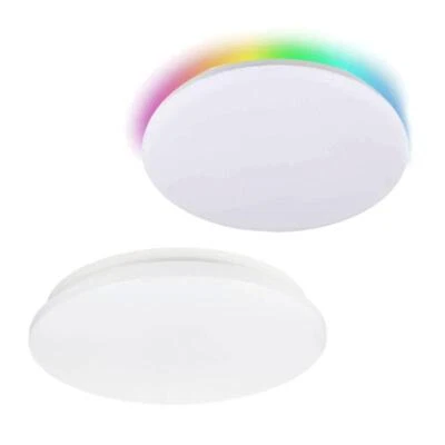 WIBY Lampada plafoniera soffitto led RGB smart wifi 12W 18W 24W vocale Google Alexa