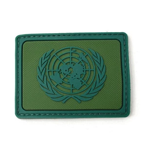 United Nations Flag U.N. UN Peacekeepers Tactical Hook Loop Patch Badge Green - Picture 1 of 5