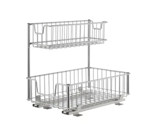 TRINITY TBFZ-2204 Sliding Undersink Organizer Chrome OPEN BOX - Picture 1 of 10