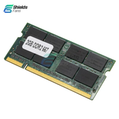 2GB DDR2 667MHz PC2-5300 SODIMM 200Pins SDRAM Memory RAM For Laptop Computer PC - Image 1 of 4