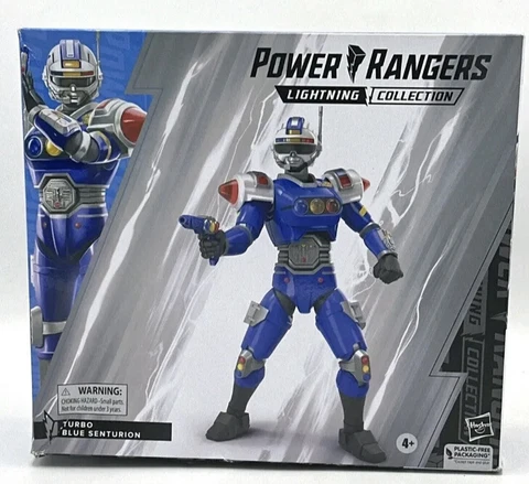 Power Rangers Lightning Turbo Blue Senturion Deluxe 6-Inch Action Figure Cover