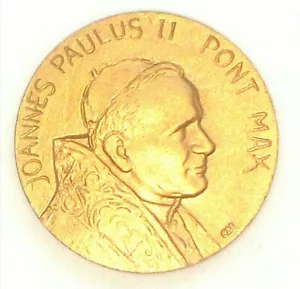 Medalla de recuerdo del Vaticano del Papa Juan Pablo II, hecha en Milán, Italia - estampada - Imagen 1 de 3