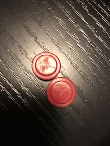 HeroScape Spare Parts 2 Light red Wound Markers Milton Bradley