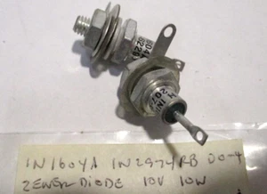 HAMMOND DO4 Stud Mount 10V 10W 5% Zenerdiode 1N1604A 5186AK 1N2974RB SK139 2-PK - Bild 1 von 1