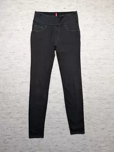 Spanx Jean-ish Ankle Leggings Womens Size M Black Pull On Stretch Shaping - Picture 1 of 11