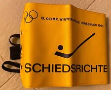1964 Innsbruck Olympic ARMBAND "SCHIEDSRICHTER" Ice Hockey Referee / AUSTRIA