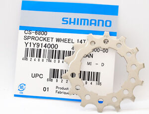 Engrenage Shimano Ultegra CS-R8000/6800 14T pour 11-25/28/30T 12-25T, R9100/9000/5800