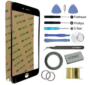 Front Outer Glass Screen Lens Replacement Repair Kit Tools for iPhone 6 Plus - Picture 1 of 12