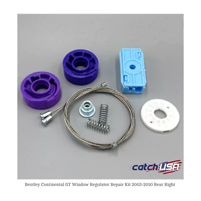 For Bentley Continental GT Window Regulator Repair Kit 2003-2010 Rear Right - Image 1 of 4