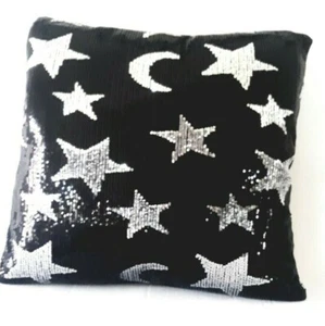 Halloween One Pillow CASE  Sequin Sofa Throw Cushion Cover   Handmade - Picture 1 of 6